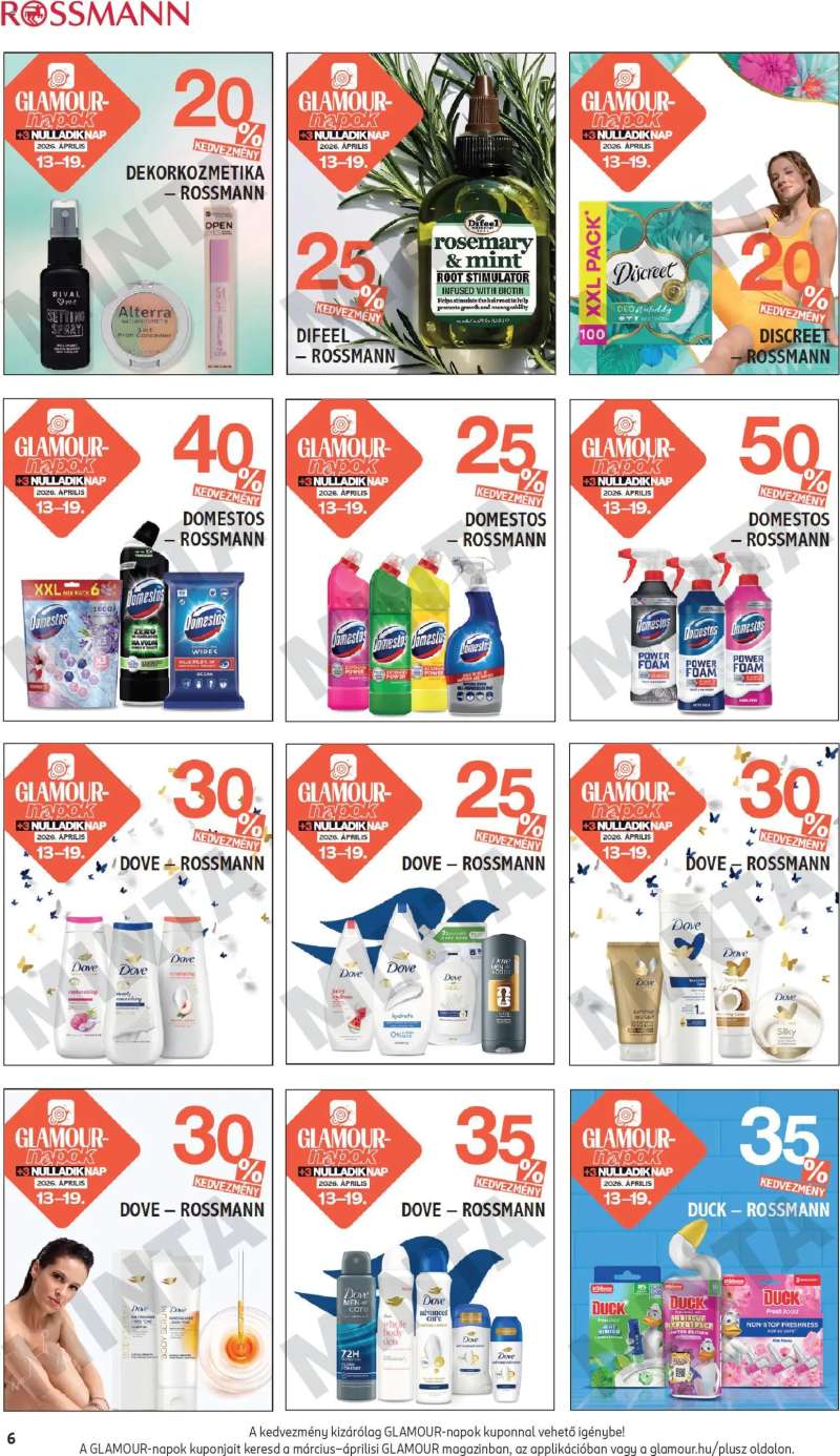 Rossmann Rossmann Glamour kuponfüzet 6 oldal