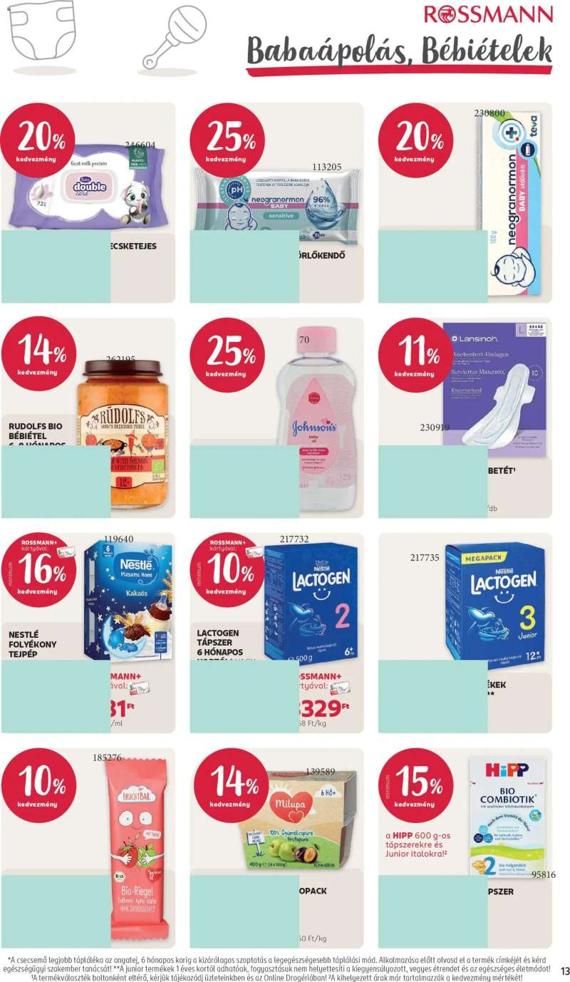 Rossmann Rossmann akciós újság 15 oldal