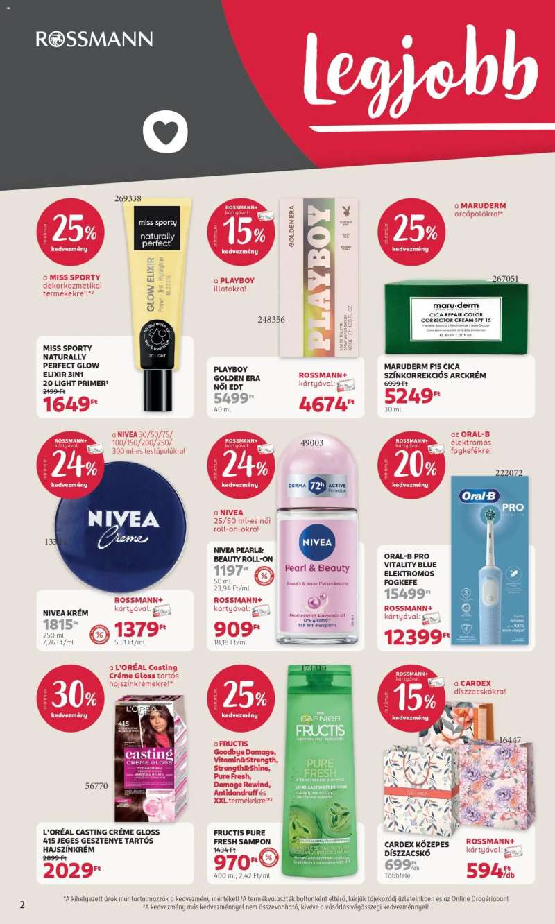 Rossmann Rossmann akciós újság 2 oldal