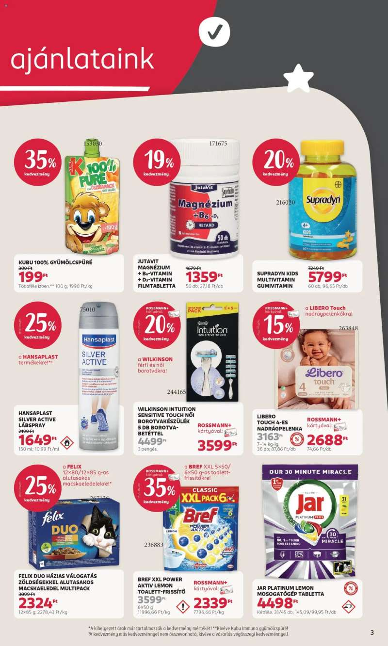Rossmann Rossmann akciós újság 3 oldal