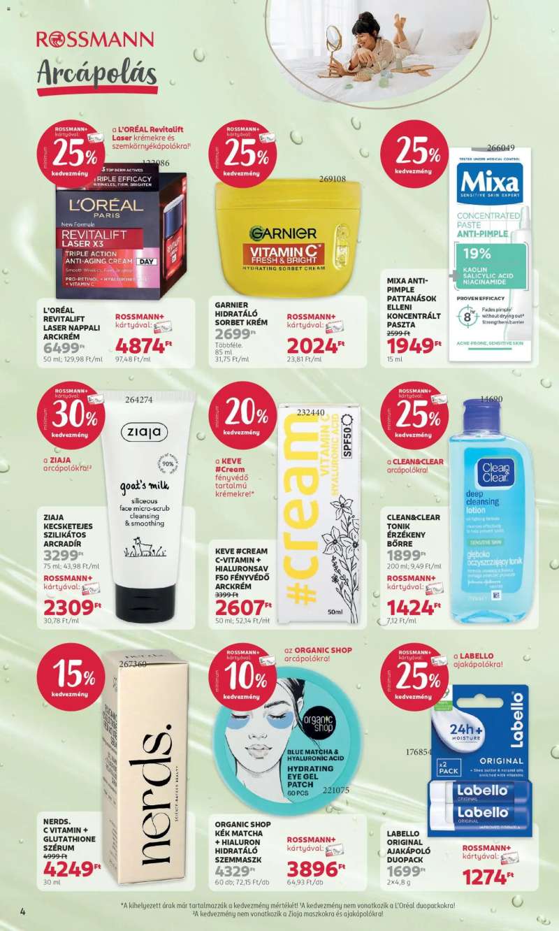 Rossmann Rossmann akciós újság 4 oldal