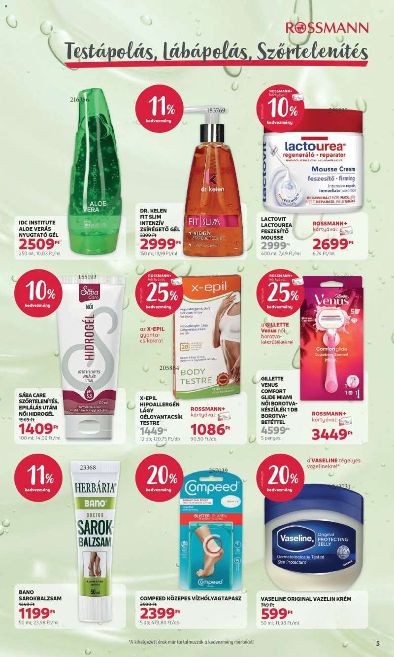 Rossmann Rossmann akciós újság 5 oldal