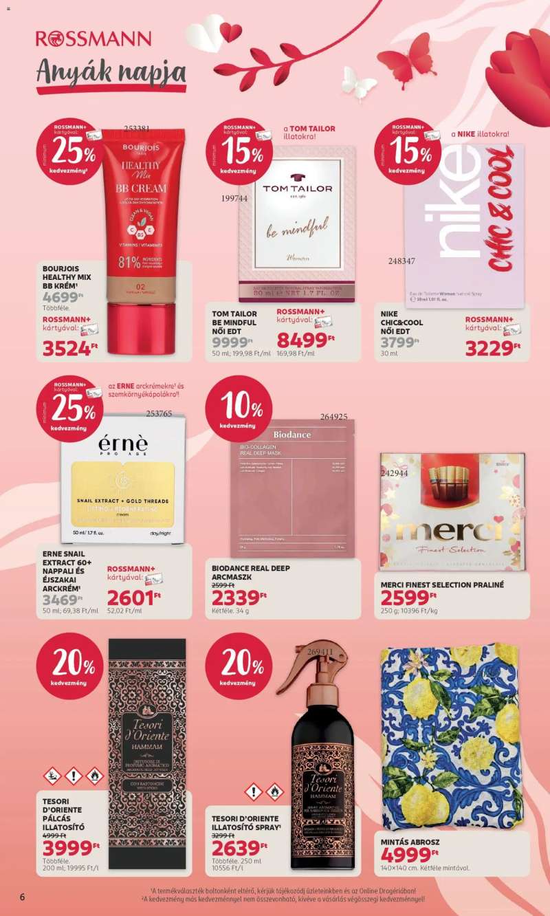 Rossmann Rossmann akciós újság 6 oldal