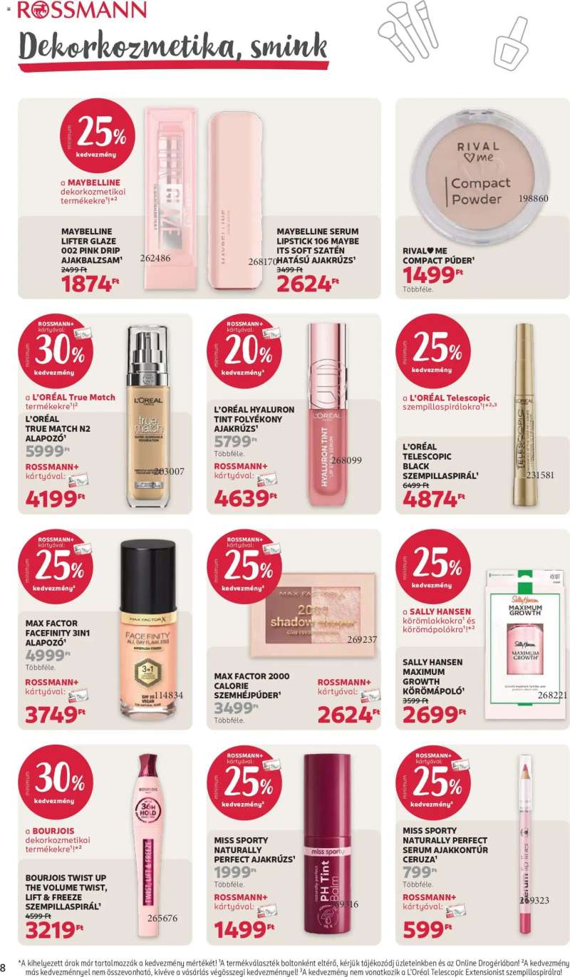 Rossmann Rossmann akciós újság 10 oldal