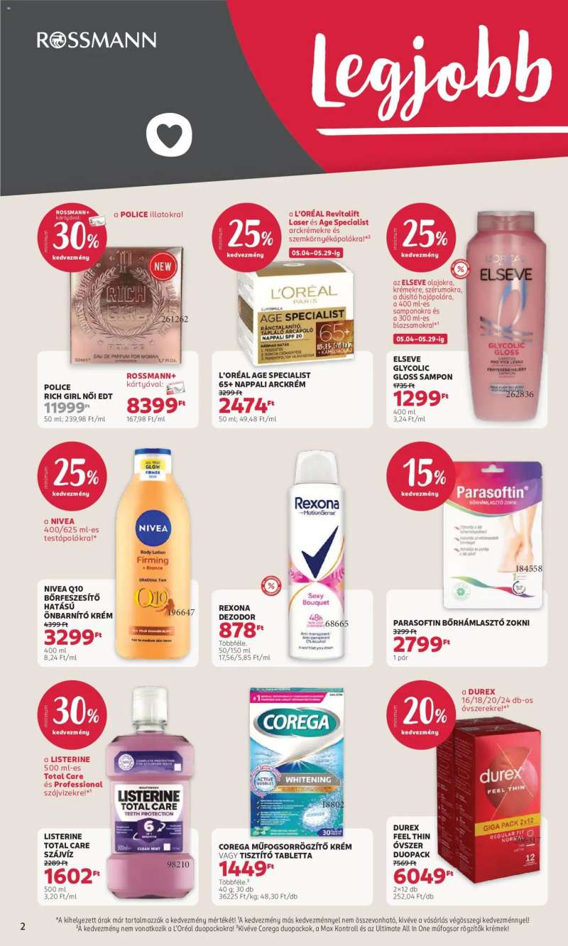 Rossmann Rossmann akciós újság 2 oldal