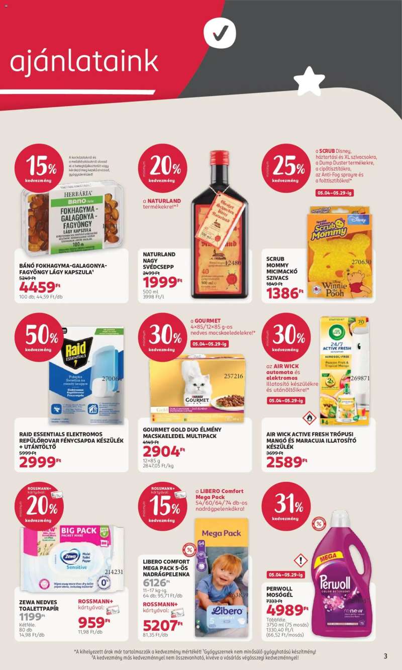 Rossmann Rossmann akciós újság 3 oldal