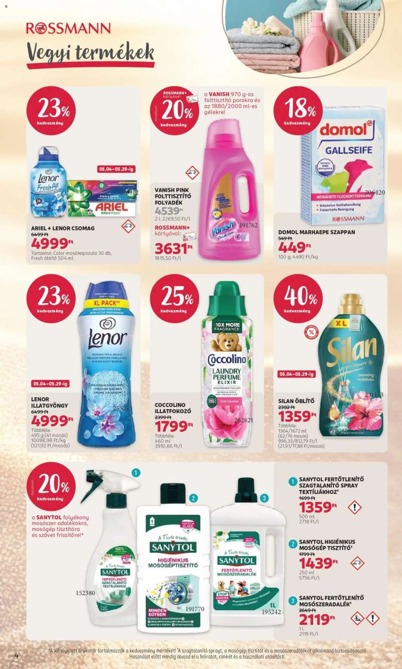 Rossmann Rossmann akciós újság 4 oldal