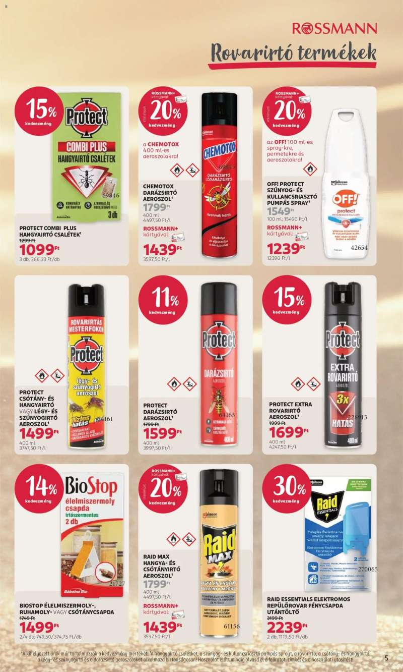 Rossmann Rossmann akciós újság 5 oldal