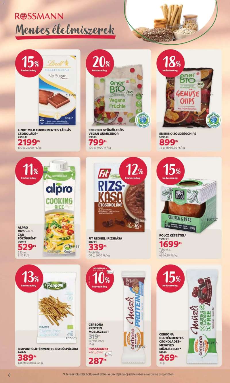 Rossmann Rossmann akciós újság 6 oldal