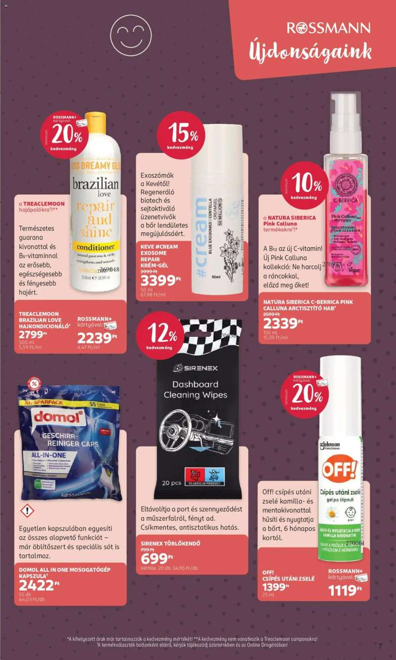 Rossmann Rossmann akciós újság 7 oldal