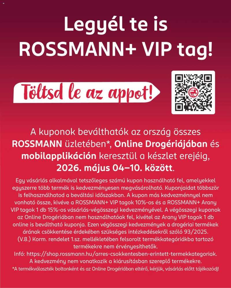 Rossmann Rossmann Kupon Napok 8 oldal