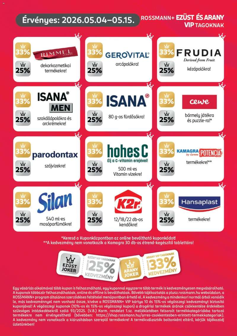 Rossmann Rossmann Szórólap 3 oldal