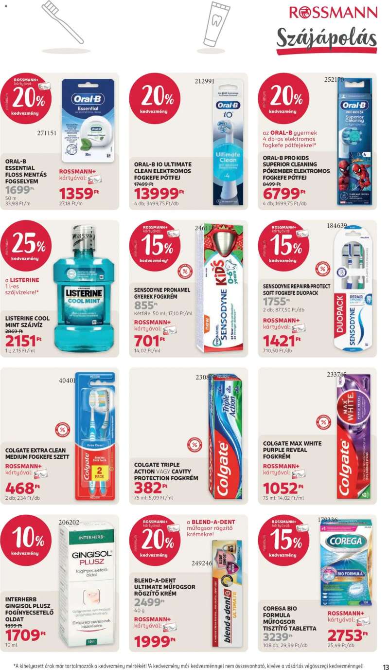 Rossmann Rossmann akciós újság 15 oldal