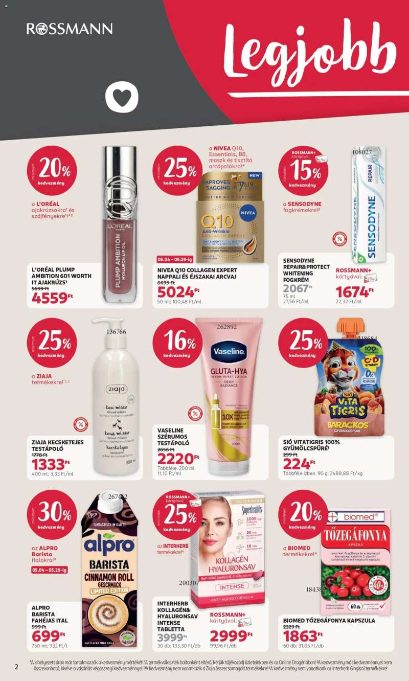 Rossmann Rossmann akciós újság 2 oldal