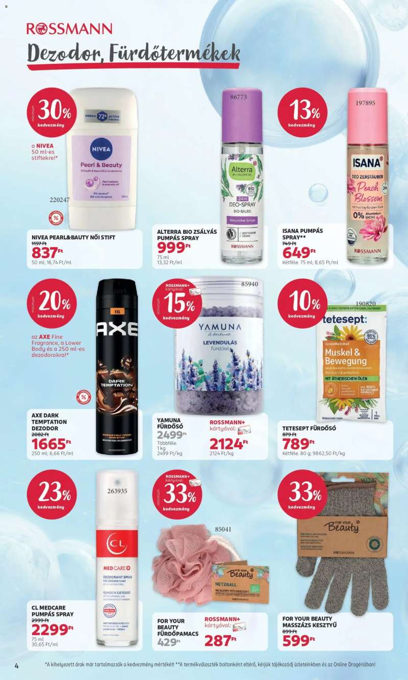 Rossmann Rossmann akciós újság 4 oldal