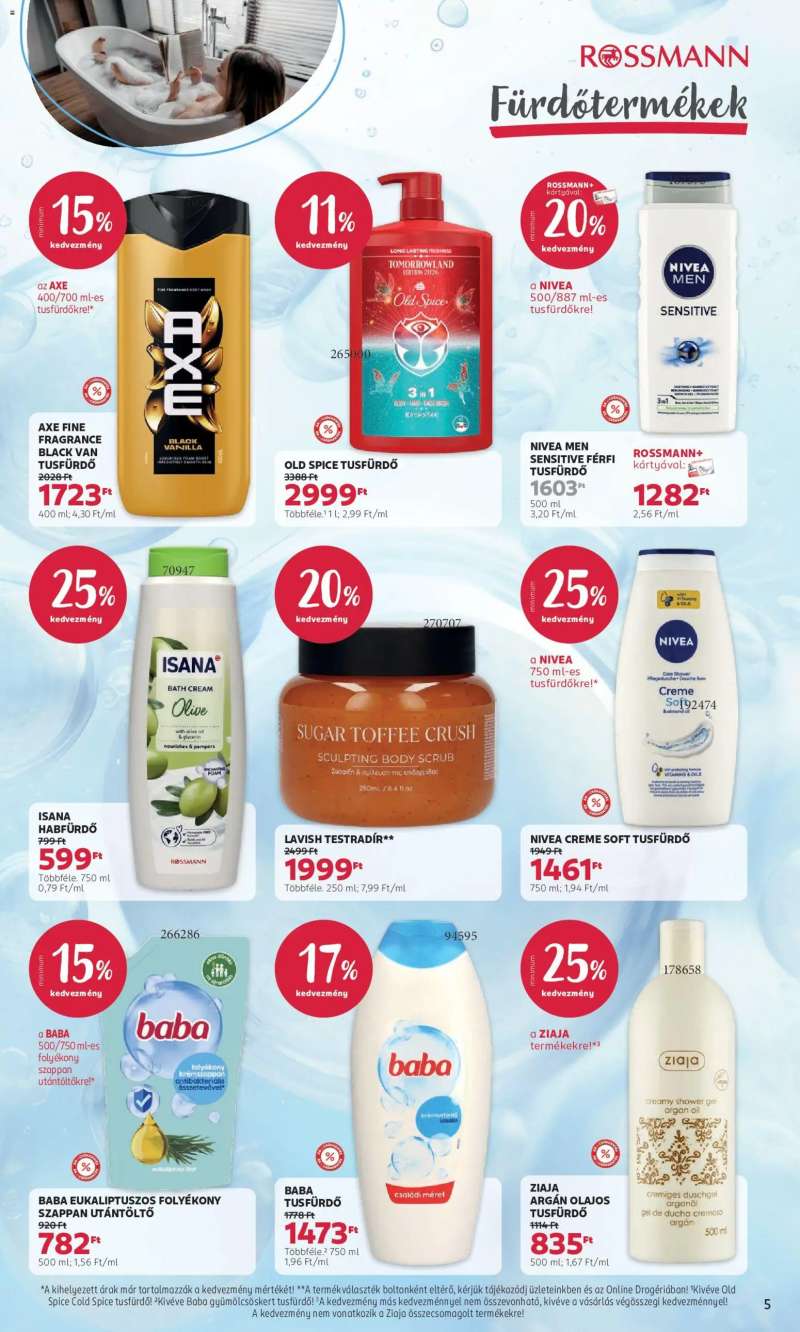 Rossmann Rossmann akciós újság 5 oldal