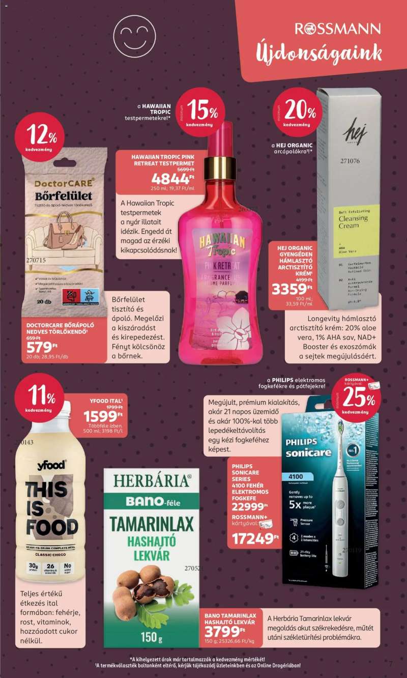 Rossmann Rossmann akciós újság 7 oldal