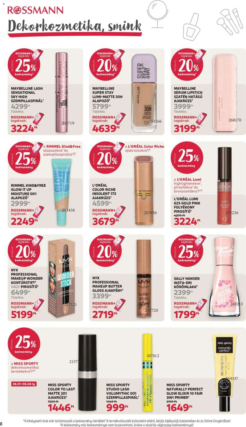 Rossmann Rossmann akciós újság 10 oldal