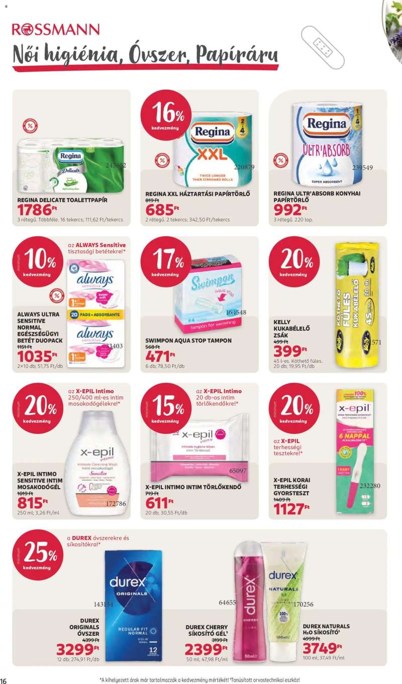 Rossmann Rossmann akciós újság 18 oldal
