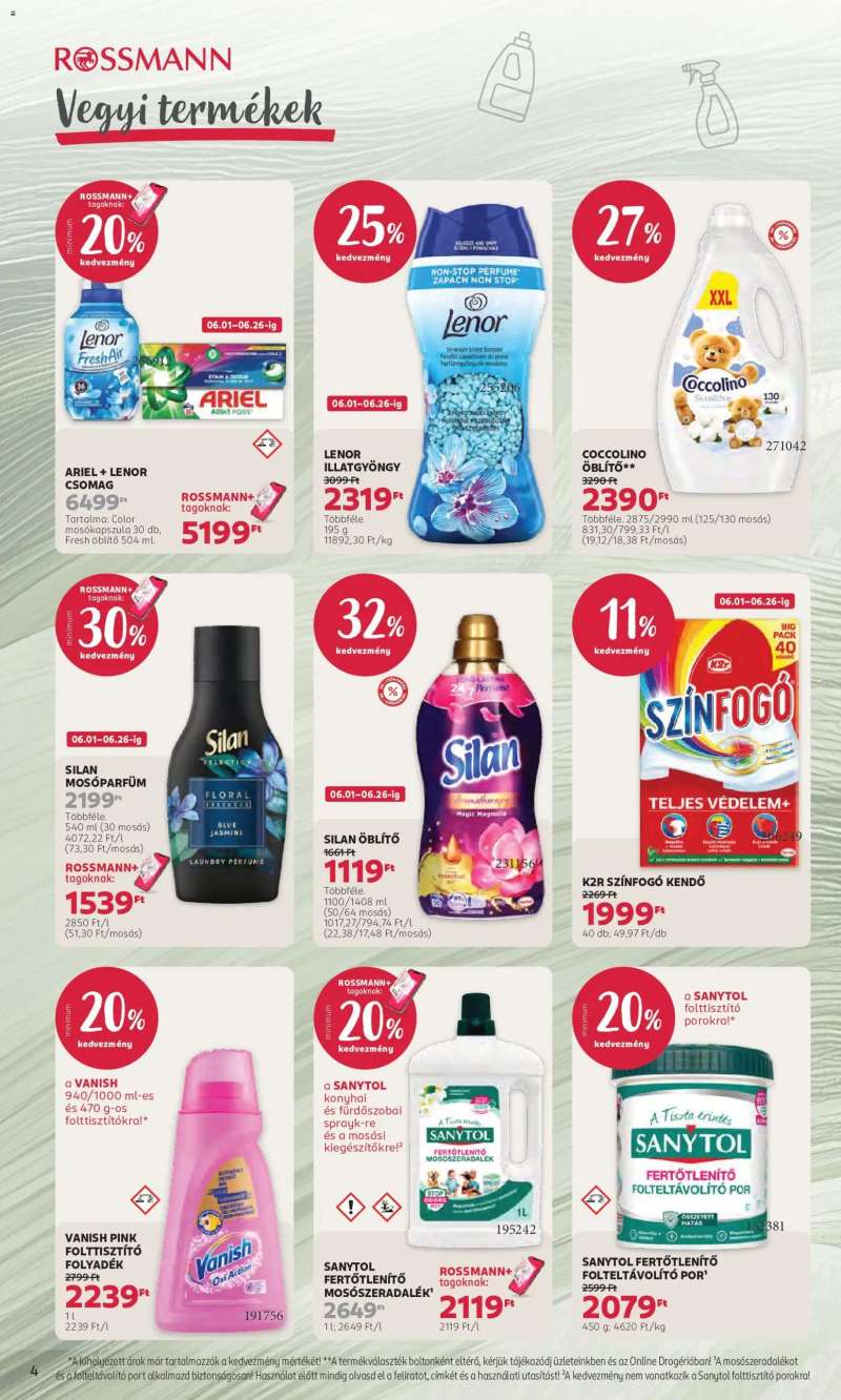 Rossmann Rossmann akciós újság 4 oldal