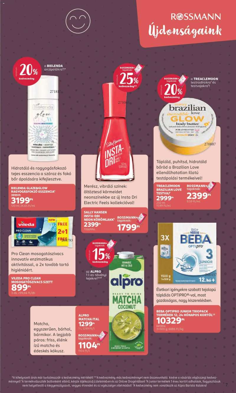 Rossmann Rossmann akciós újság 7 oldal