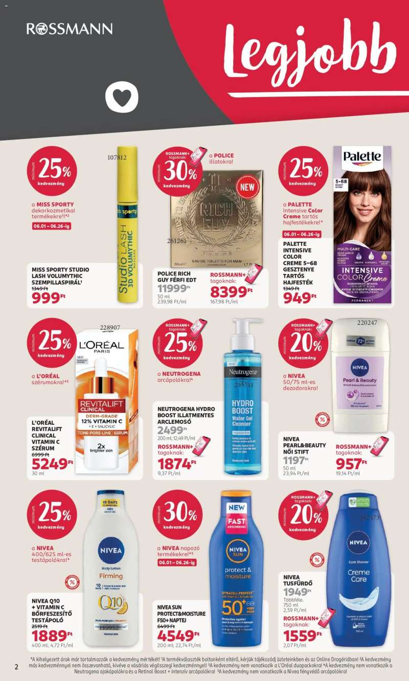 Rossmann Rossmann akciós újság 2 oldal