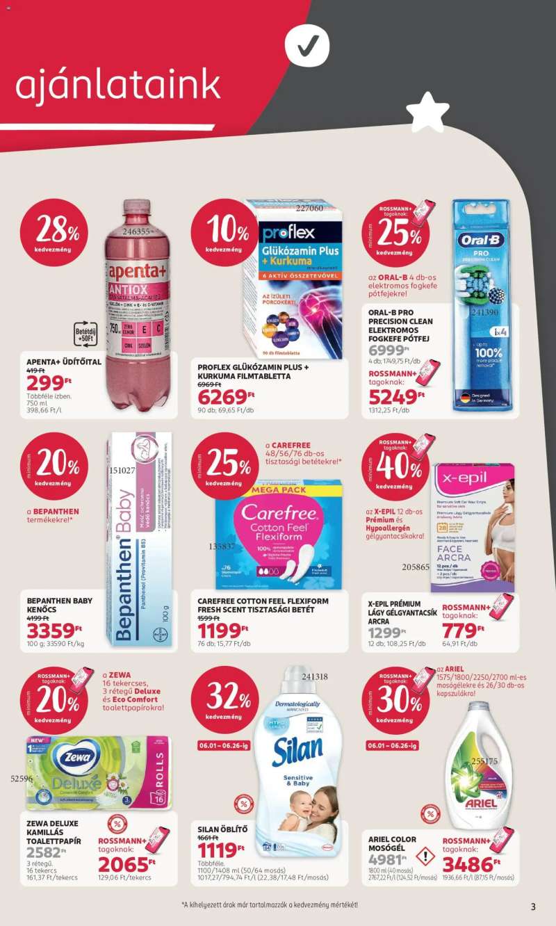 Rossmann Rossmann akciós újság 3 oldal