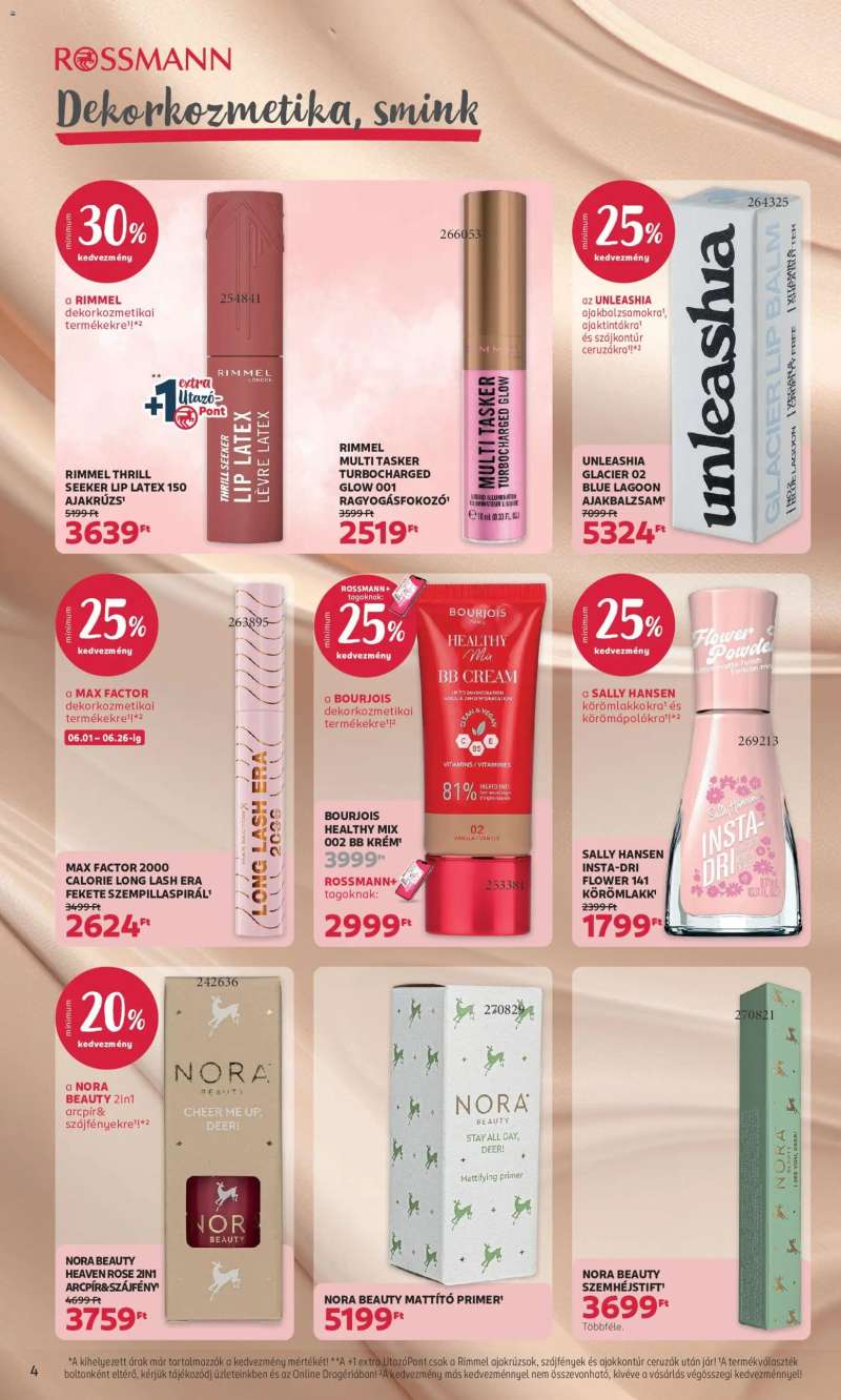 Rossmann Rossmann akciós újság 4 oldal