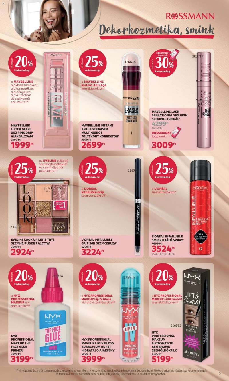 Rossmann Rossmann akciós újság 5 oldal