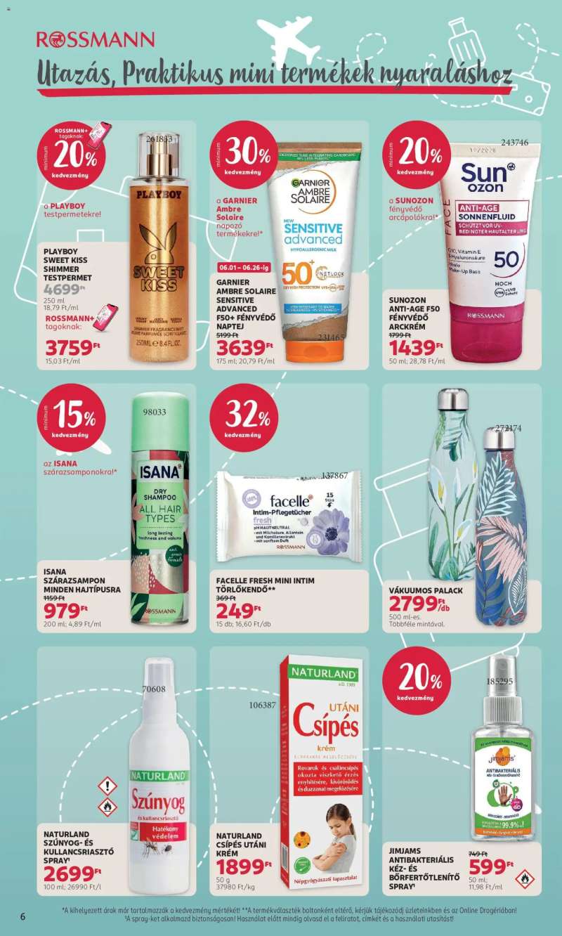 Rossmann Rossmann akciós újság 6 oldal