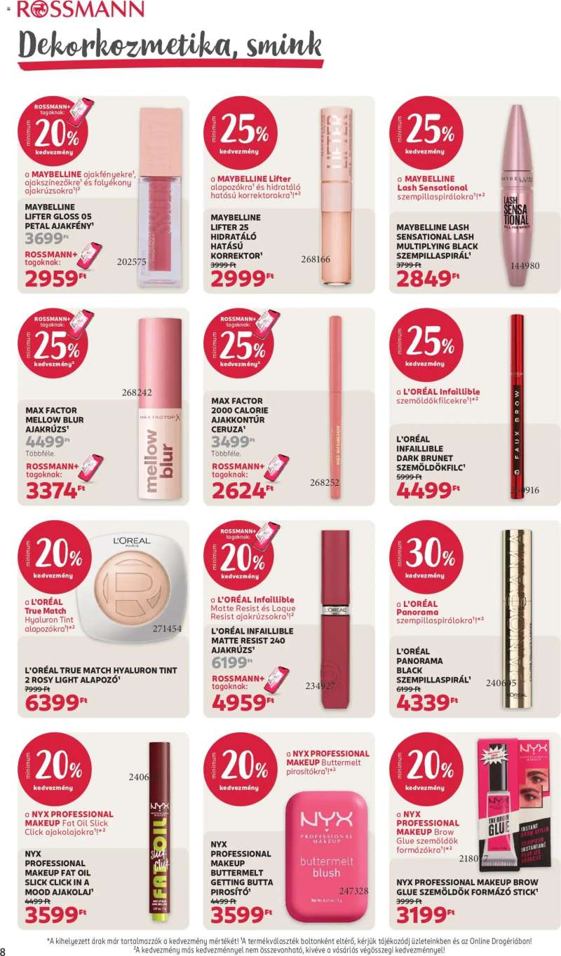 Rossmann Rossmann akciós újság 10 oldal