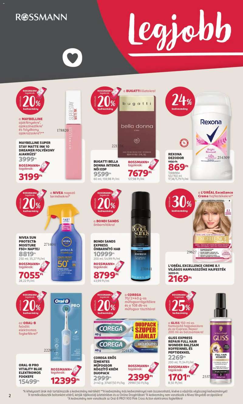 Rossmann Rossmann akciós újság 2 oldal