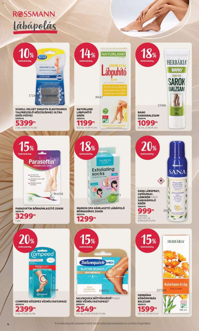 Rossmann Rossmann akciós újság 4 oldal