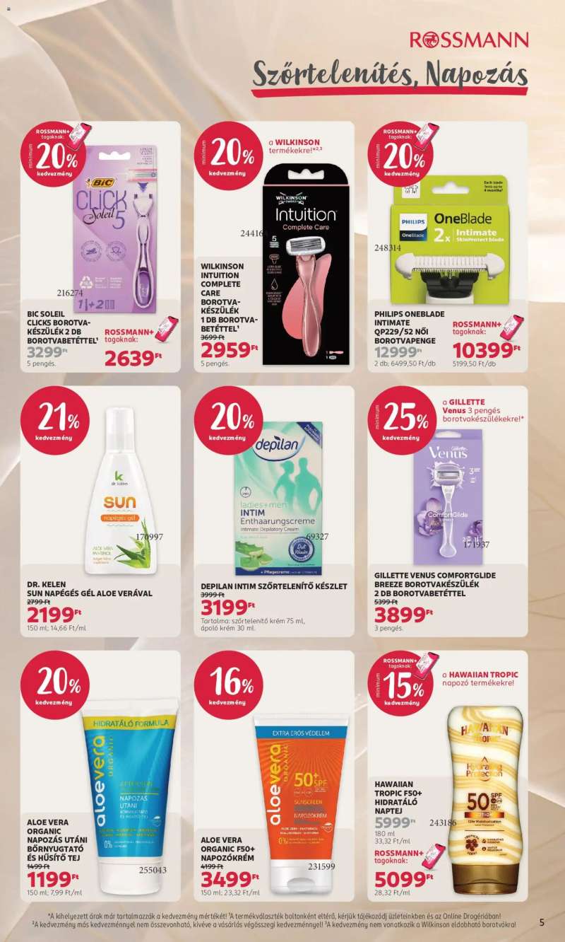 Rossmann Rossmann akciós újság 5 oldal