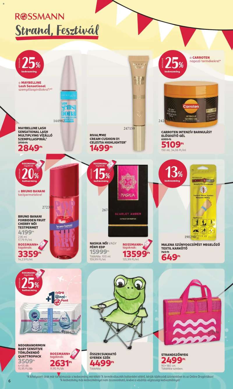 Rossmann Rossmann akciós újság 6 oldal