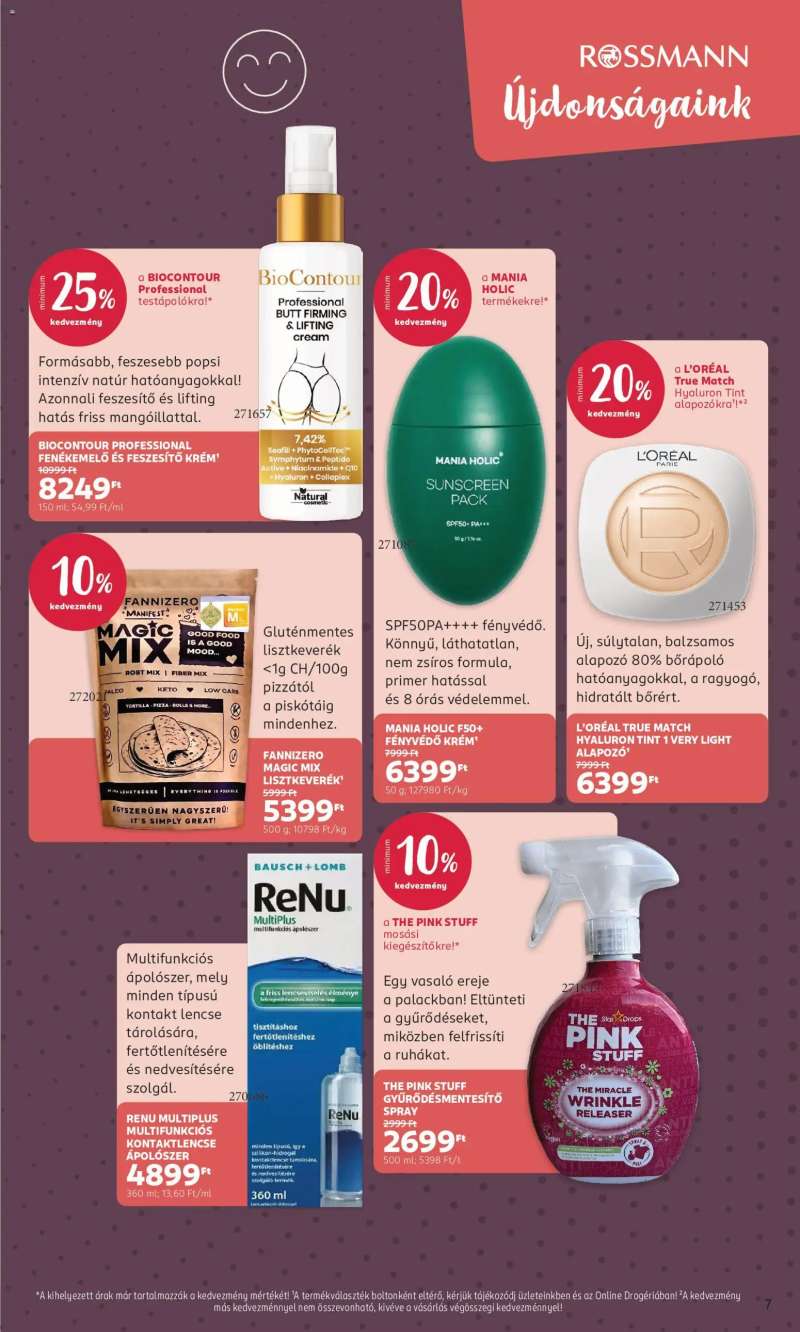 Rossmann Rossmann akciós újság 7 oldal