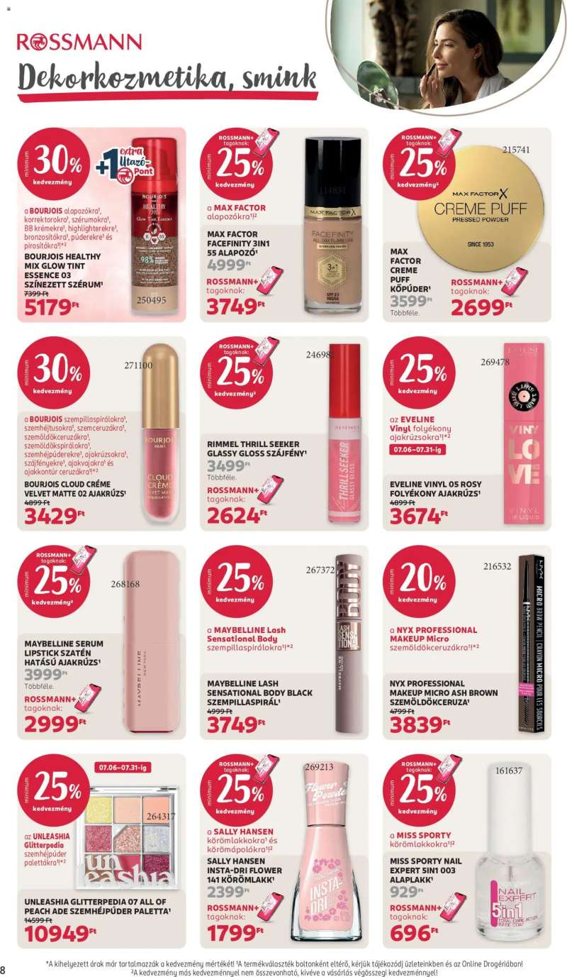 Rossmann Rossmann akciós újság 10 oldal