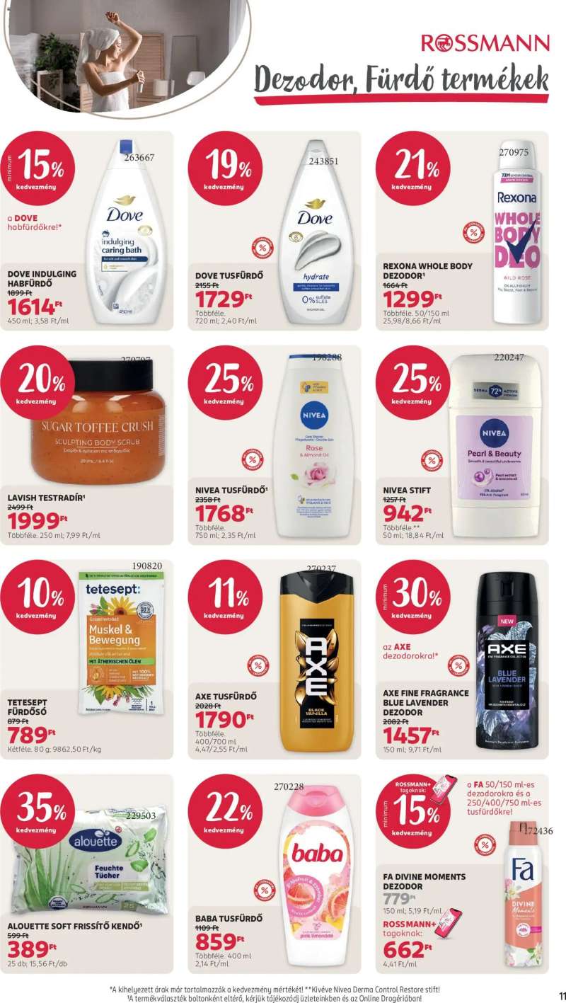 Rossmann Rossmann akciós újság 13 oldal