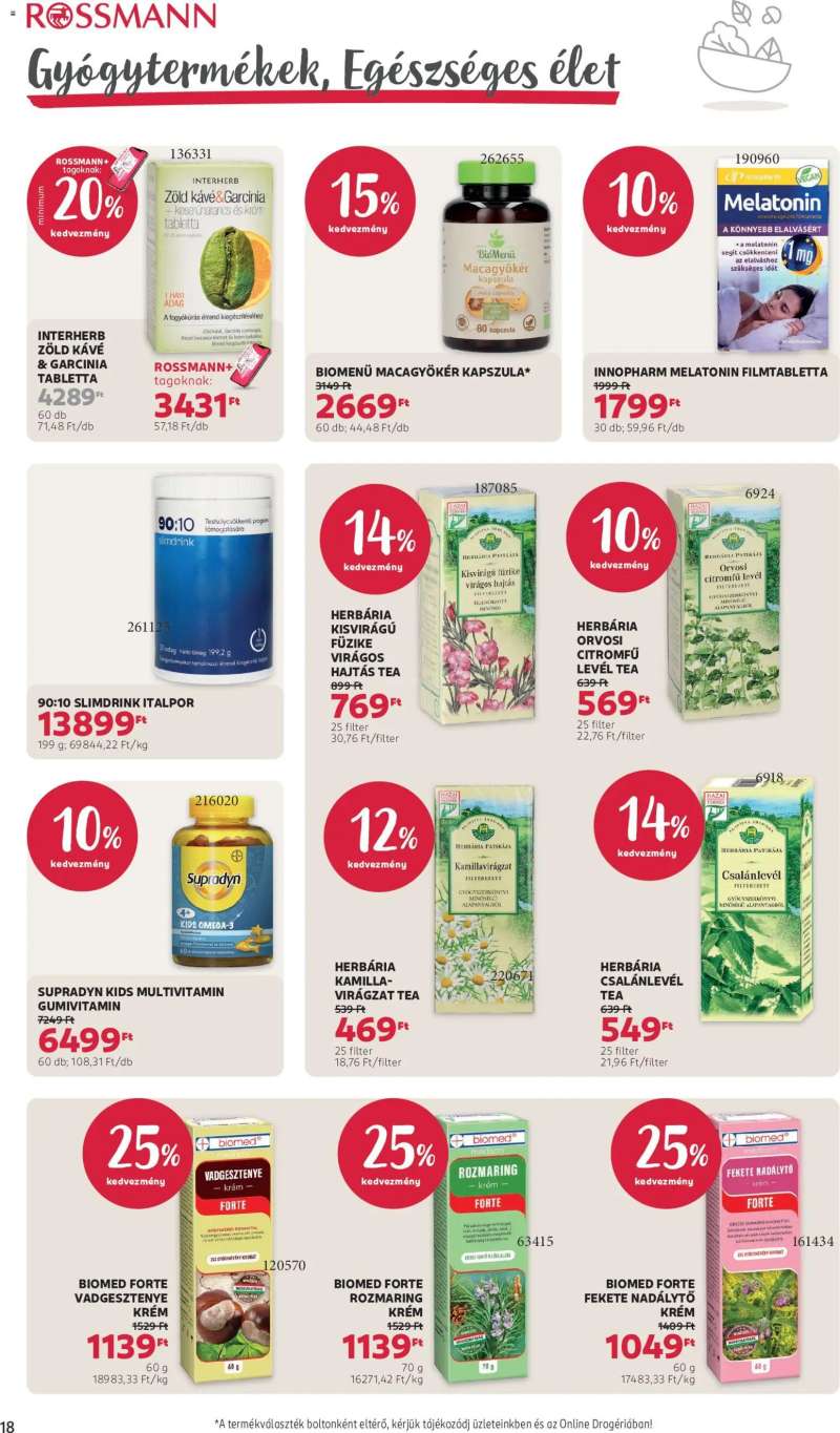Rossmann Rossmann akciós újság 20 oldal