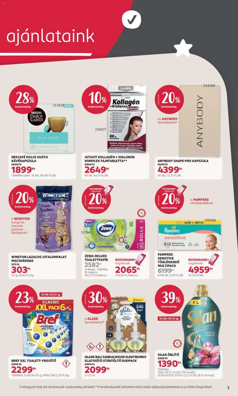 Rossmann Rossmann akciós újság 3 oldal