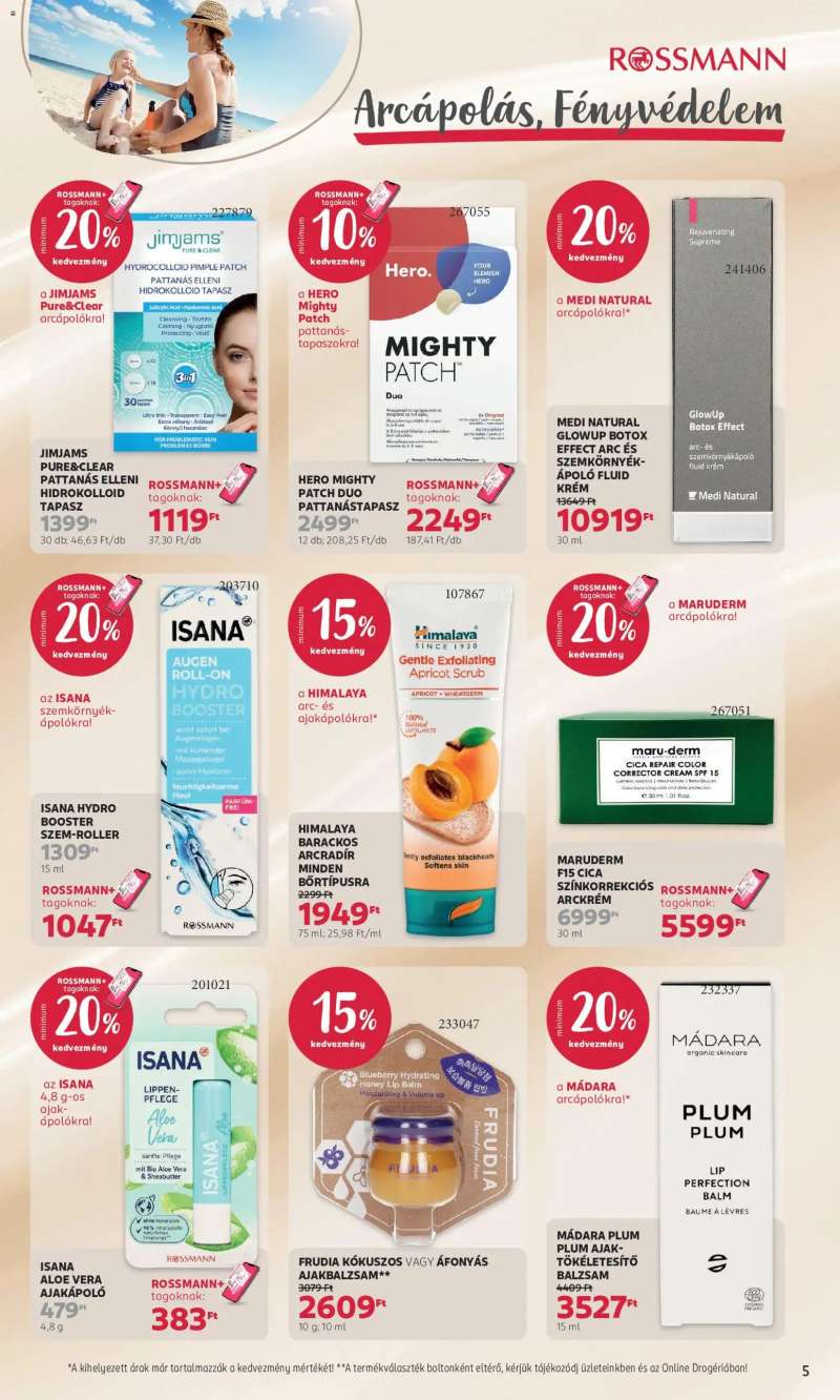 Rossmann Rossmann akciós újság 5 oldal
