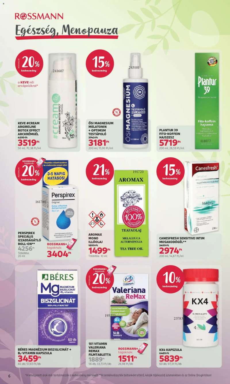 Rossmann Rossmann akciós újság 6 oldal