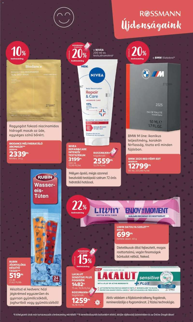 Rossmann Rossmann akciós újság 7 oldal