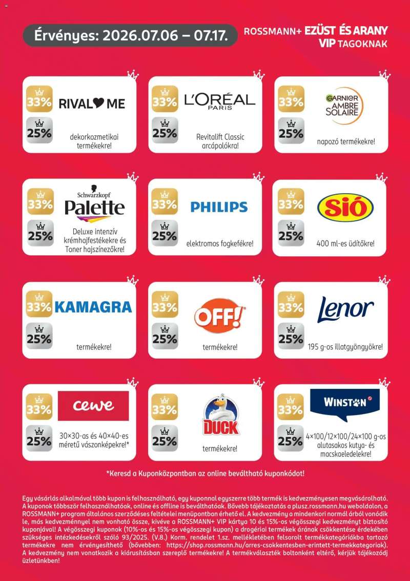 Rossmann Rossmann Szórólap 3 oldal