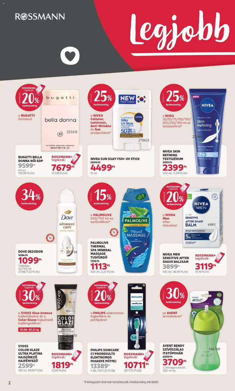 Rossmann Rossmann akciós újság 2 oldal