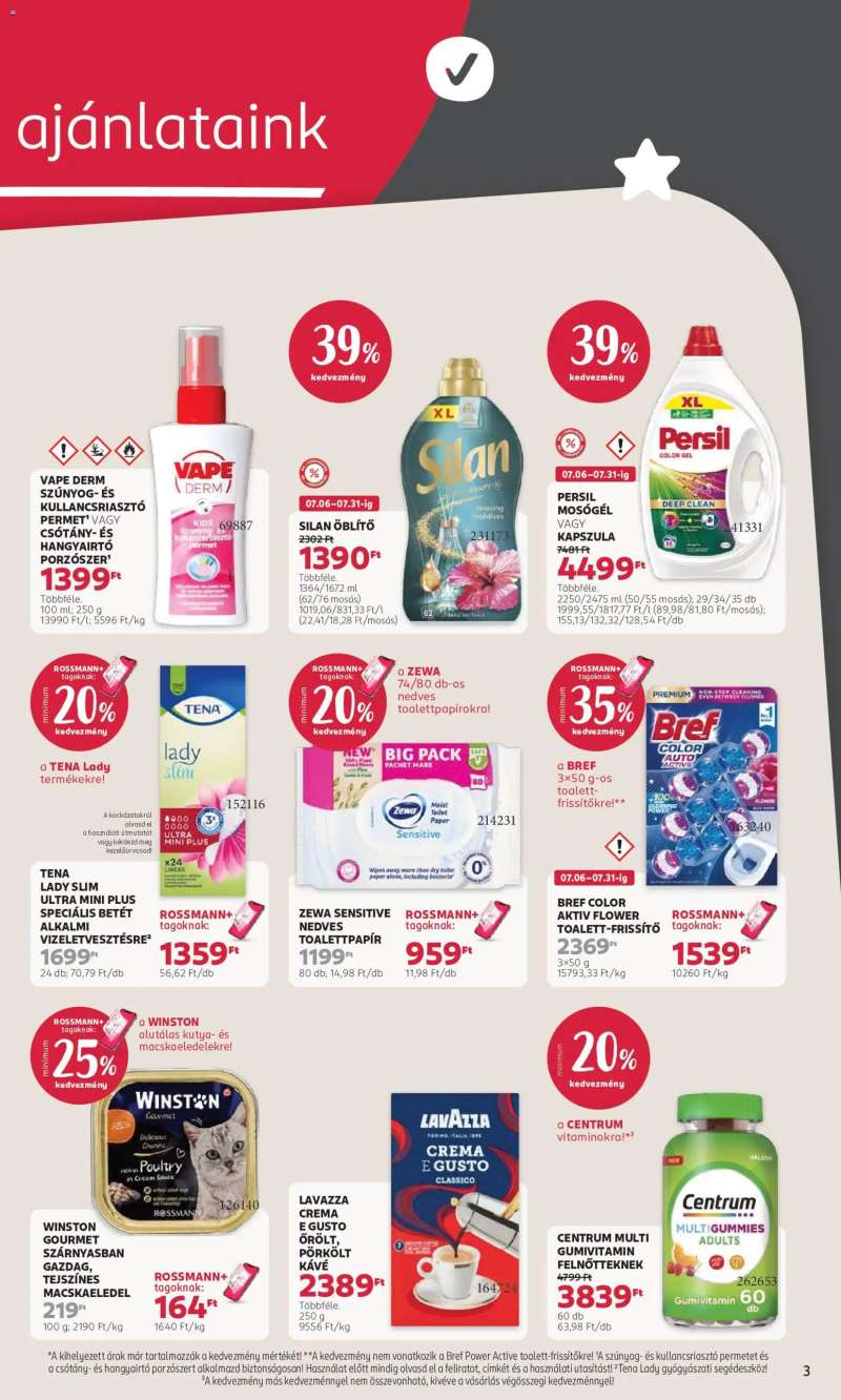 Rossmann Rossmann akciós újság 3 oldal