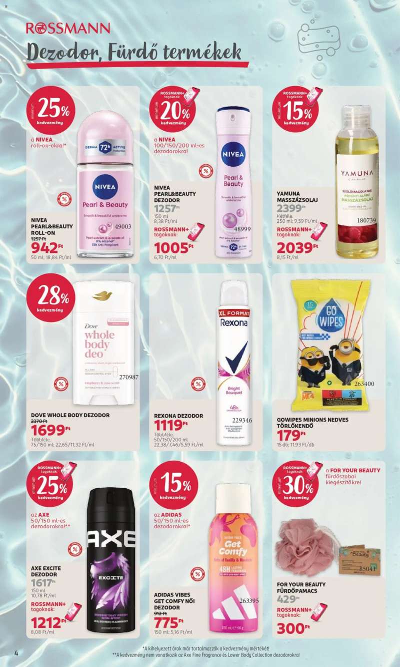 Rossmann Rossmann akciós újság 4 oldal