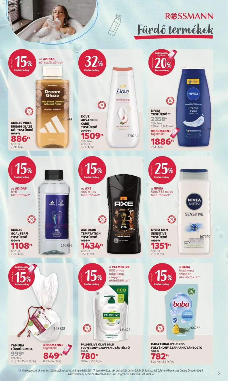 Rossmann Rossmann akciós újság 5 oldal
