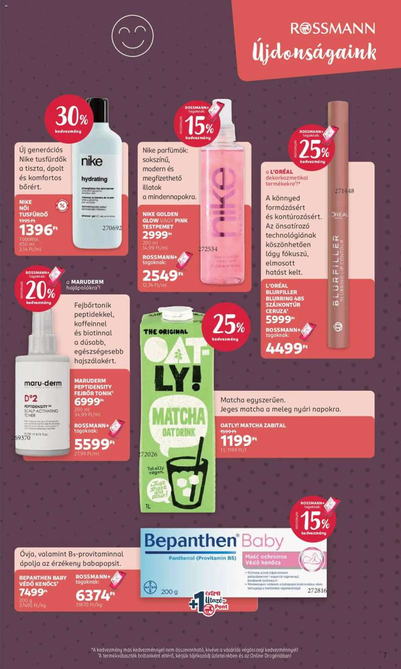 Rossmann Rossmann akciós újság 7 oldal