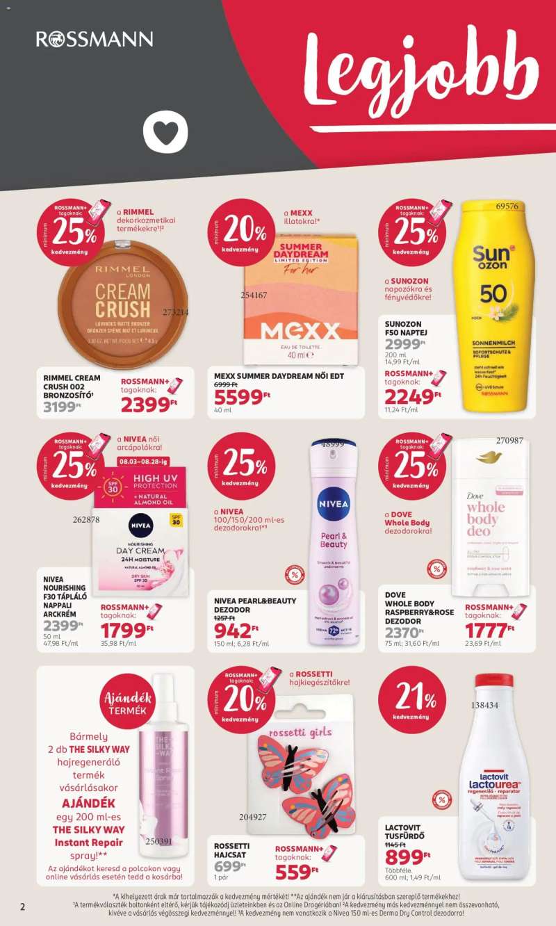 Rossmann Rossmann akciós újság 2 oldal